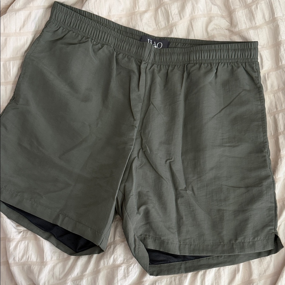 Olive Green WAO swim shorts